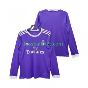 Fußballtrikots Real Madrid 2016 2017 Retro Auswärts Trikotsatz Langarm